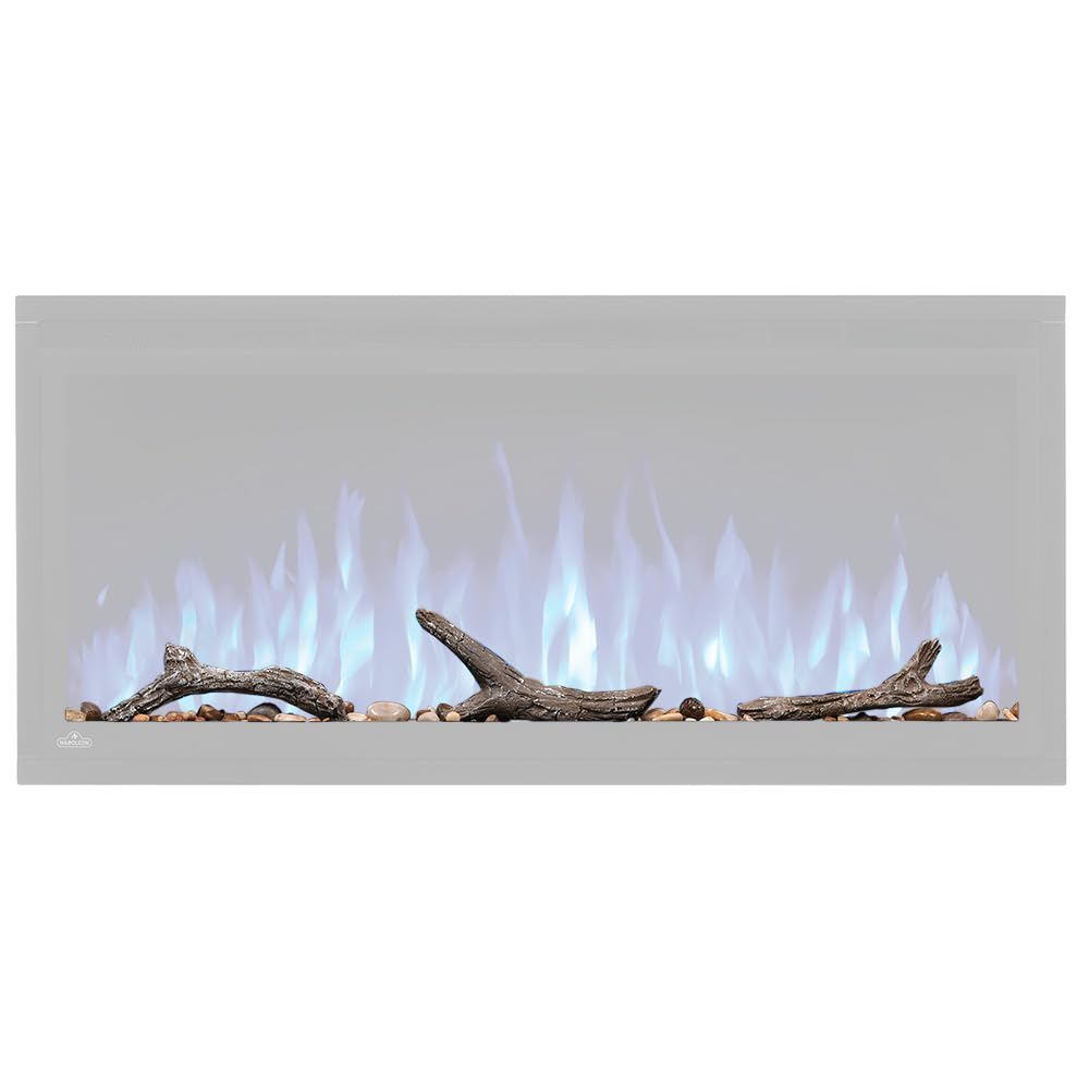Driftwood Log Kit with Rocks for Entice™ 50 - NEF-DRAK50 - Realistic Driftwood Logs, Natural Looking Rocks, Easy Customization of Entice Electric Fireplace Napoleon