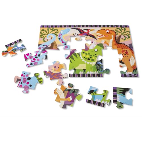 Melissa & Doug Dinosaur Dawn Jumbo Jigsaw Floor Puzzle (24 pcs, 2 x 3 feet) - FSC Certified Melissa & Doug