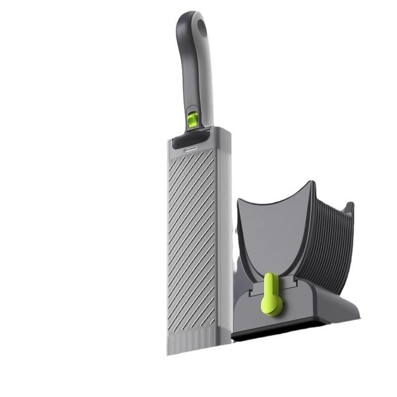 Gugxiom Fresh Meat Slicer Cleaver, Thickness Adjustable 2 or 4 mm, 17 IN 1 Stainless Steel Manual Fresh Meat Cutter Food Slicer, Fresh Meat Slicing Shredding, Not for Frozen or Deil Meat (Grey) Gugxiom