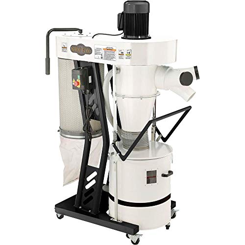 Shop Fox W1868 2 Hp Portable Cyclone Dust Collector… Shop Fox