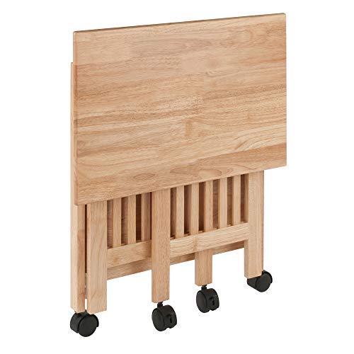 Winsome Mission 2-Shelf Wood Mobile Printer Stand, Brown (81628) Winsome