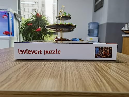 Lavievert Wooden Jigsaw Puzzles 1000 Piece Christmas Puzzles for Adults and Kids - Fireplace, Christmas Tree, Stockings LAVIEVERT