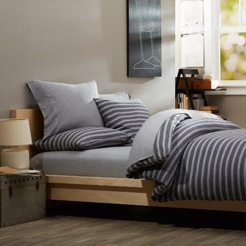 Full XL 100% Microfiber Double Brushed Sheet Set - Extra-Soft, Breathable & Wrinkle-Free - 15" Deep Pockets, 54" x 80" - Ideal for Extra Long Full Beds - 4PC Set (Full XL, Dark Grey) DESTINY CRESCENT BEDDING