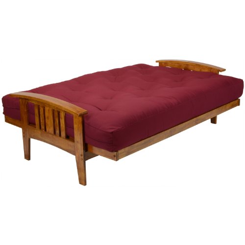 Nirvana Futons Westfield Wood Futon Frame - Full Size (Frame Only), Transform to 3 Positions - Sofa, Lounger, Bed Nirvana Futons