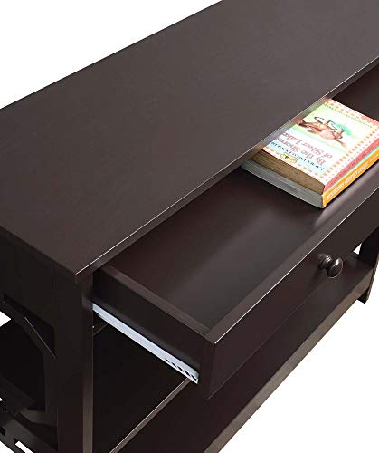 Convenience Concepts Omega 1 Drawer Console Table, Espresso Convenience Concepts