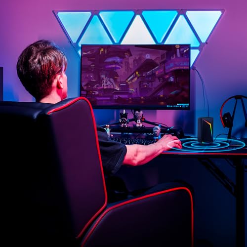 GTPLAYER Gaming Recliner Chair for Living Room Racing Style Single PU Leather Gaming Sofa for Adults Modern Game Recliners Ergonomic Comfortable Home Theater Seating, Red