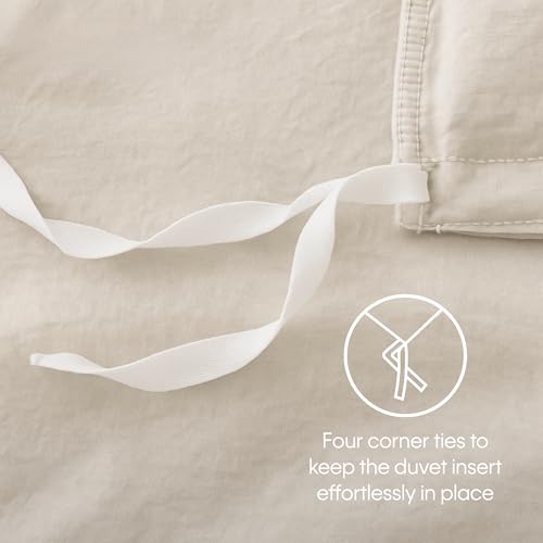 Calvin Klein - Twin Duvet Cover Set, Modern Cotton Melange Jersey Bedding with Matching Sham, Snap Closure, Dorm Essentials (Light Blue) Calvin Klein