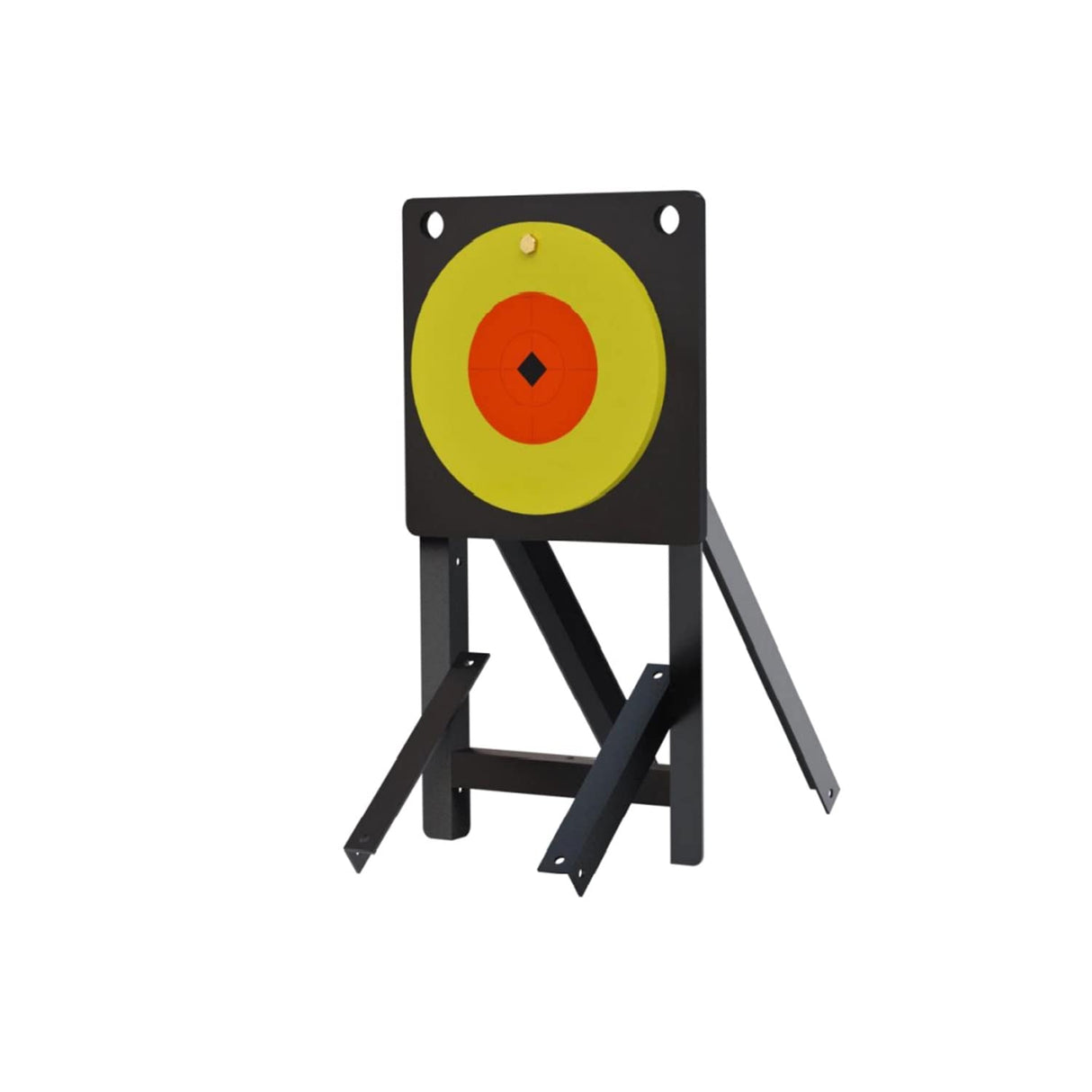 Birchwood Casey Large Caliber Spoiler Alert Target with 10" Target Diameter - Durable Long-Lasting Standing Metal Target for Shooting with Collapsible Stow-N-Go Target Stand Birchwood Casey