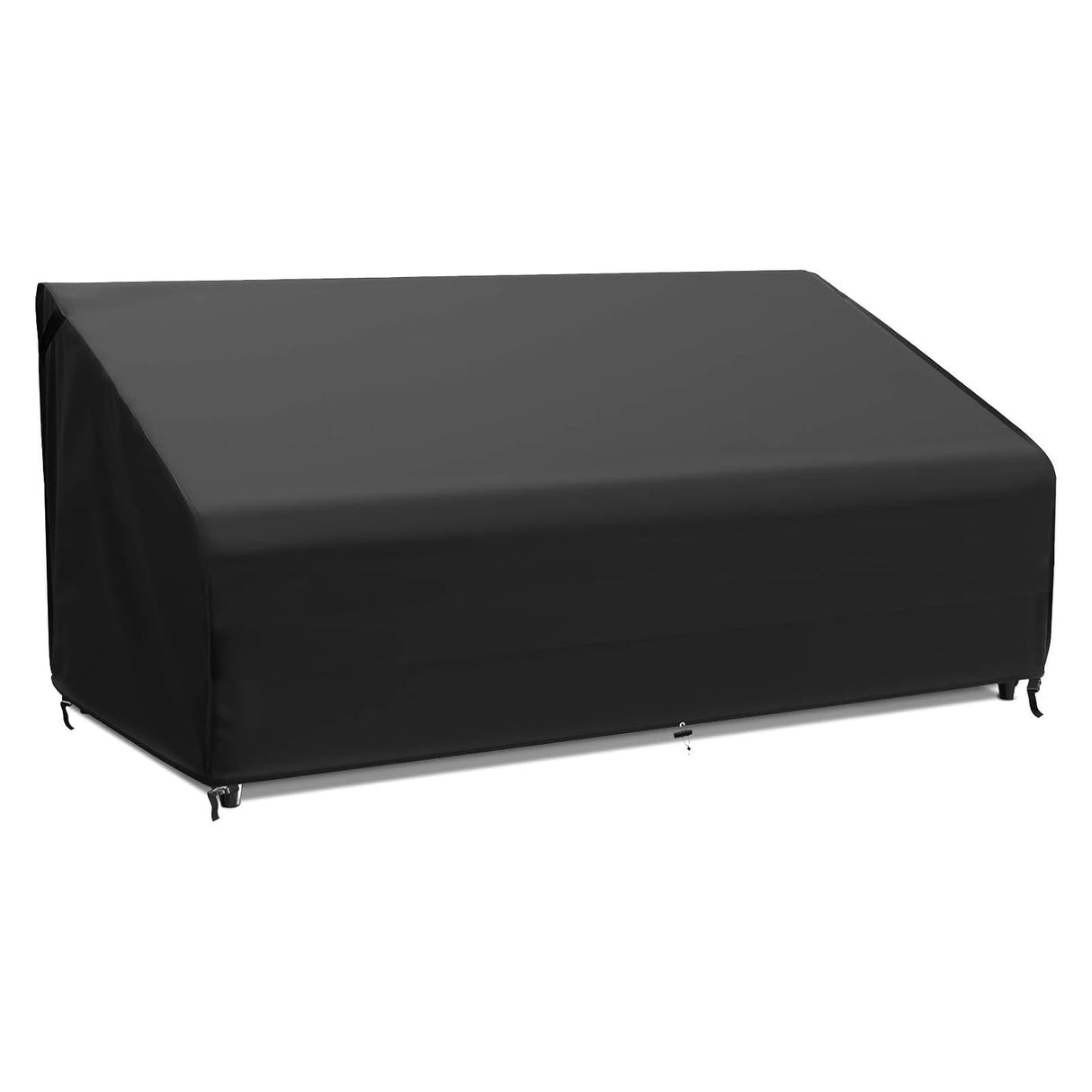 MR. COVER 3-Seater Outdoor Couch Cover Waterproof, 80 Inch Patio Furniture Cover for Sofa, High-Quality Polyester & Double-Stitched Seams, Classic Black MR. COVER