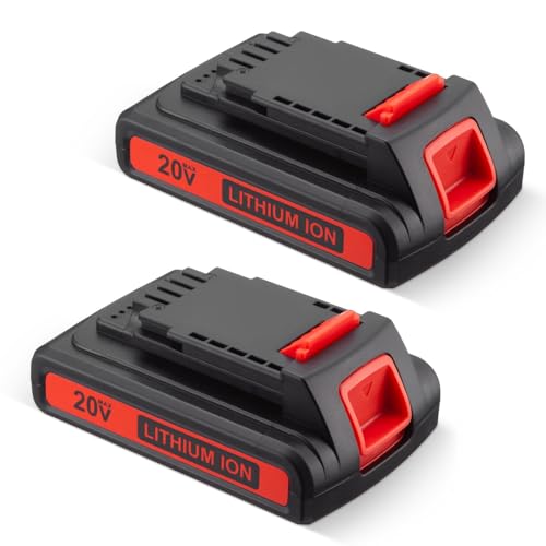 Powerextra 2 Pack 3.6Ah LBXR20 Battery for Black & Decker 20V Battery Max Lithium LB20 LBX20 LST220 LBXR2020-OPE LBXR20B-2 LB2X4020 Cordless Tool Powerextra