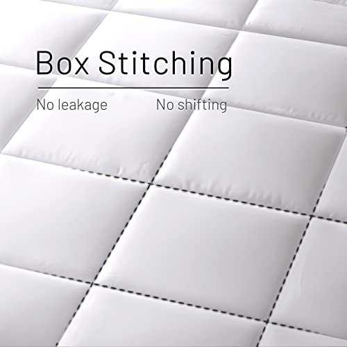 NEXHOME PRO Viscose from Bamboo Super King Comforter, Cooling Lightweight White Natural Organic Duvet Insert, Summer Bedding Blanket Cool Comforters for Hot Sleepers, 8 Corner Tabs(98"x 120") NEXHOME PRO
