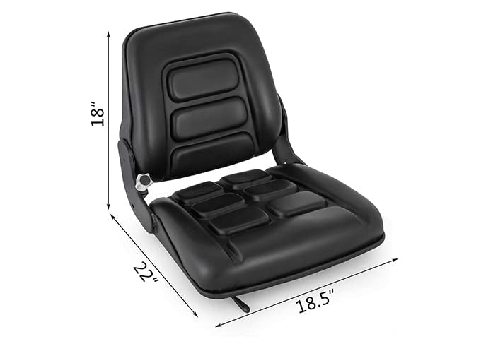 DSC Tractor Seats, Black Universal Tractor and Forklift Seat. Generic
