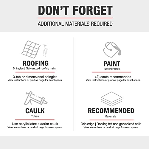 Handy Home Products Garden Shed 6x8 Do-it-Yourself Wooden Storage Shed with Metal Roof Handy Home Products