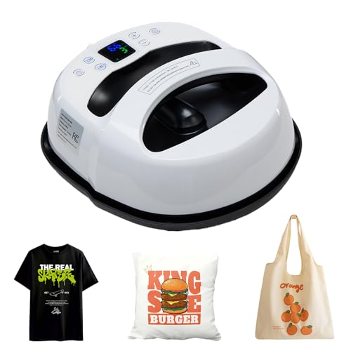 NEWBULIG Heat Press Machine for T Shirts, Iron Heat Press 9.06"x11.81", Heating Transfer Machines, Easy & Portable, 450°F for T-Shirts, Hats, Bags, Pillows with Safety Base & Auto Shut-Off NEWBULIG