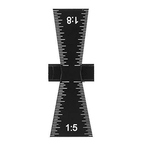 Dovetail Marking Gauge, Aluminum Alloy Dovetail Jig Precise Wood Dovetail Tools, Dovetail Marker with 1:5, 1:8 Slopes for Both Softwood or Hardwood NDNCZDHC
