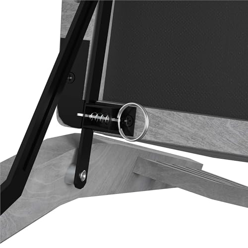 COSCO Contoured Back Wood Folding Chair, 2-Pack, Gray Wash COSCO