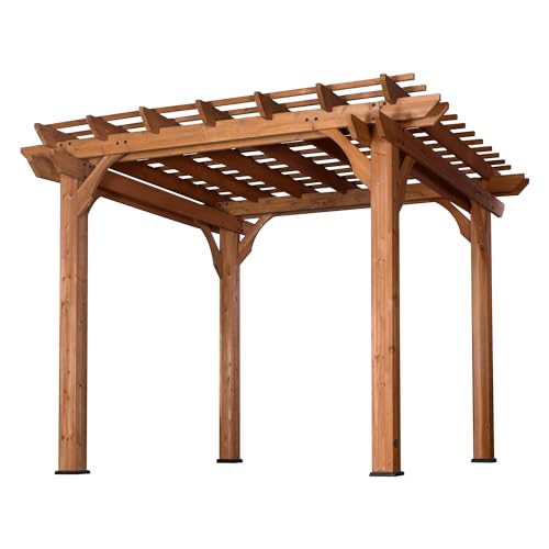 Backyard Discovery Cedar Pergola 10 'x 10' Backyard Discovery