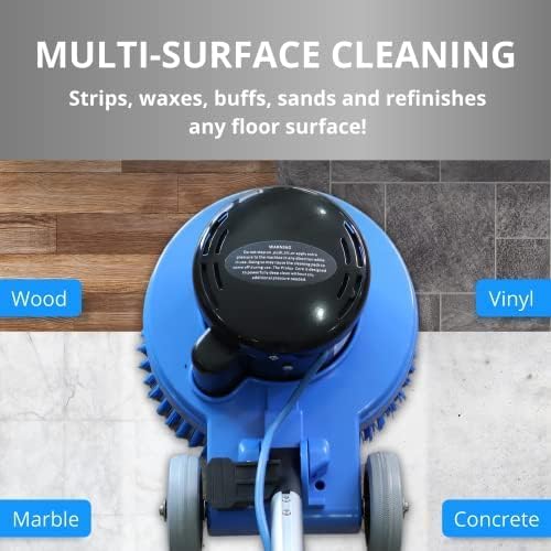 Prolux Core 13 inch Electric Floor Buffer Scrubber and Polisher Machine - All Floor Surfaces Prolux
