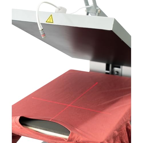 16x24 Heat Press Machine | Large Heat Press 110V 2000W with Infrared Positioning & Stand | Fast-Heating Durable Manual Press for T-Shirts, Metal, Ceramics DTF & Sublimation WUMSTOT