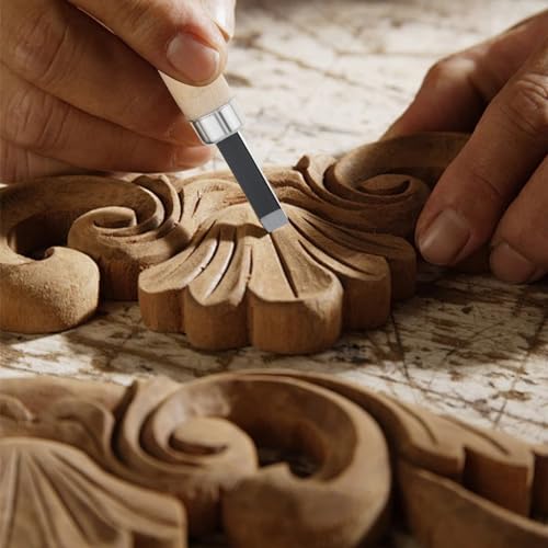 OriGlam 10pcs Professional Wood Carving Chisel Set, Carbon Steel Wood Carving Tools, Woodworking Chisels Wood Chisel Kits, Power Grip Carving Tools Great for Carving Woodworking Beginners & Kids OriGlam