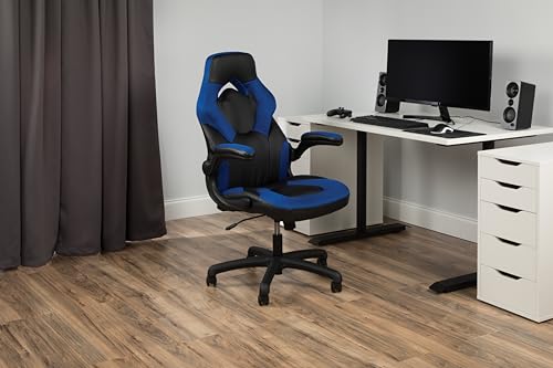 RESPAWN 3085 Gaming Chair - Gamer Chair and Computer Chair, Gaming Chairs, Office Chair with Integrated Headrest, Gaming Chair for Adults, Office Chairs Adjustable Tilt Tension & Tilt Lock - Blue RESPAWN