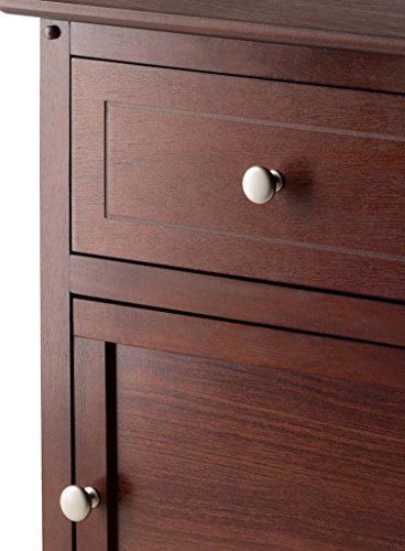 Winsome Wood Eugene Accent Table, Walnut, FURNITURE Winsome