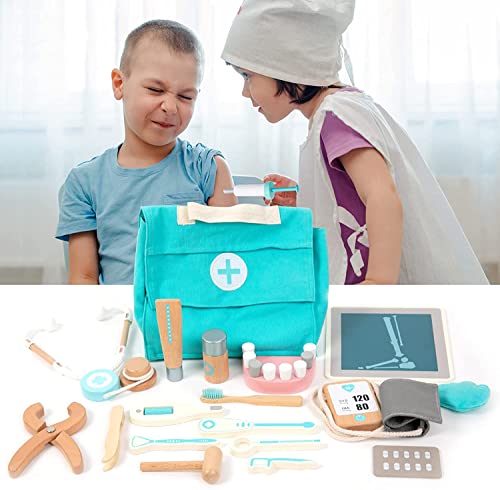 Play Doctor Set for Kids, Pretend Toy 18 PCS Doctor Playset for Toddlers, Dentist Kit Doctor Role Play Set, Doctor Kit for Toddlers and Kids Ages 3+ 4 5 6 Year Old Boys and Girls UMU