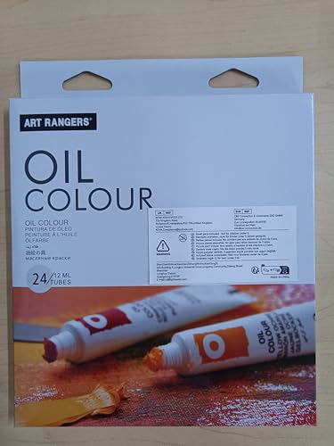 LIGHTWISH Oil Paint Set,24 x 12ml Colors, Richly Pigmented Oil Based Paint for Canvas Painting, Non-Toxic Oil Painting Supplies for Beginners, Students and Adults LIGHTWISH