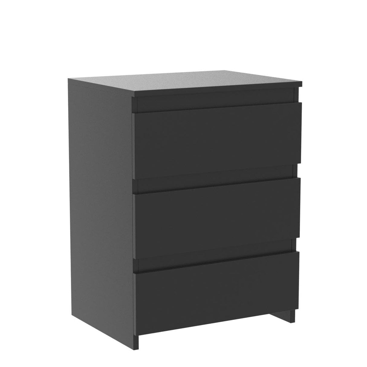Yaheetech Wood Nightstands Set of 2, Bedside Tables with 3 Drawers, Cabinet Units Accent Tables with Storage Space for Bedroom/Small Space, Black Yaheetech