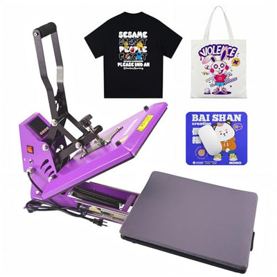 BetterSub Heat Press Machine 15x15 Inch, Digital Slide Out Drawer Heat Press for T-Shirts, 1000W Heat Press Machine for DTF, Sublimation, HTV Transfers, with LCD Control Panel & Pressure Adjustment