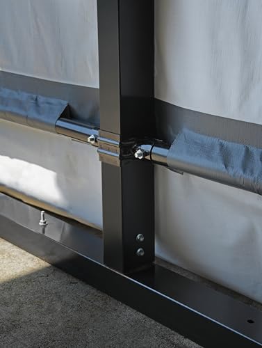 Arrow Carports Enclosure Kit for Galvanized Steel Carport, Fabric Carport Wall Panels, 20' x 20' x 7' Arrow