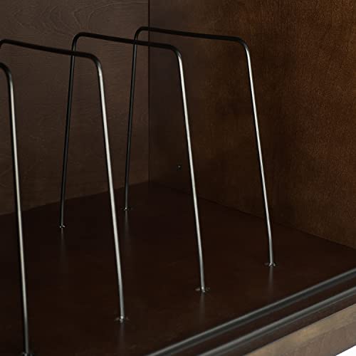 Crosley Furniture Asher Media Console and Record Player Stand with Storage for Vinyl Records, Dark Brown Crosley Furniture