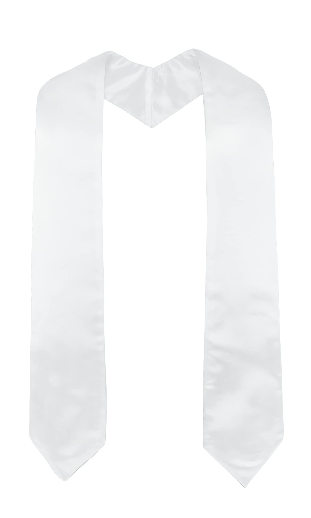 GraduatePro White Sublimation Blank Graduation Stole Sash 72 Inches Long GraduatePro