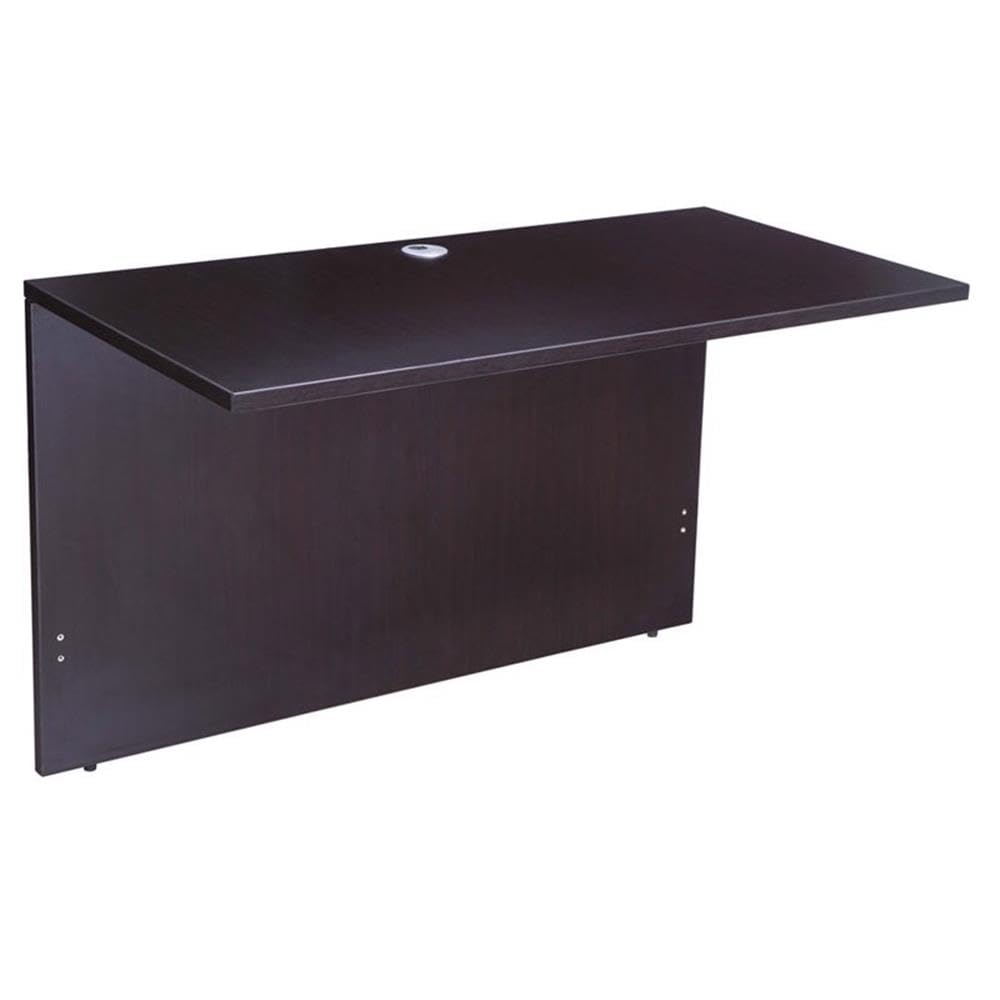 Boss Office Products Holland 71" Executive U-Shape Desk with Lateral File Storage, Mocha Boss Office Products
