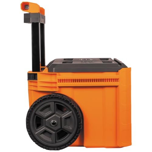 Klein Tools 54802MB MODbox Rolling Toolbox, Modular Tool Storage System with Side Mounting, 10-Inch Rubber Wheels, Removable Handle Klein Tools