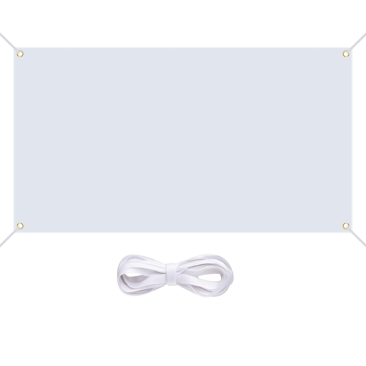 Blank Banner, Large White Thick Oxford Sublimation Banner with Hanging Rope, DIY Blank Banners for Indoor Outdoor Display, Wall Signs, Painting, and Writing, and Party Decoration(3.3x6 Ft) GCTWFYK