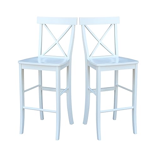 International Concepts X Back Stool Barstool IC International Concepts