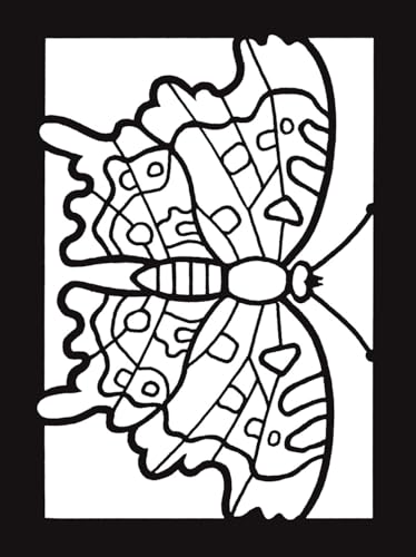 Butterflies Mini Stained Glass Coloring Book (Dover Little Activity Books: Insects) Dover Publications