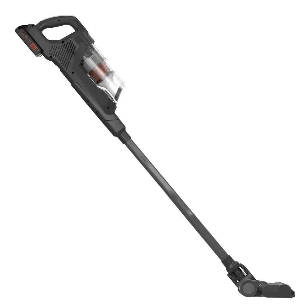 BLACK+DECKER POWERSERIES+ 20V MAX Cordless Stick Vacuum with LED Floor Lights, Lightweight, Removable Battery (BHFEA18D1) BLACK+DECKER