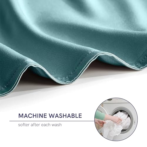 YnM Exclusive Cooling Duvet Cover for Weighted Blankets with 16 Strings (Sea Grass, 48"x72") YnM