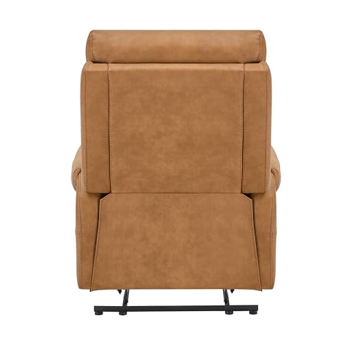 KISLOT Leather Recliner Chair for Adults Wall Hugger RV Recliner with USB Charging Ports Electric Power Reclining Sofa for Living Room Home Theater Seating Bedroom