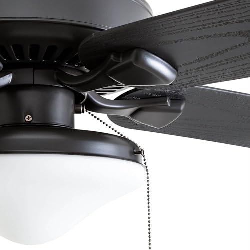 Honeywell Ceiling Fans Belmar 52 Inch Ceiling Fan With Light, Indoor/Outdoor Ceiling Fan with Pull Chain, LED Tri-Mount 5 Blade Design, ETL Damp Rated, Bronze (50512-01) Honeywell Ceiling Fans