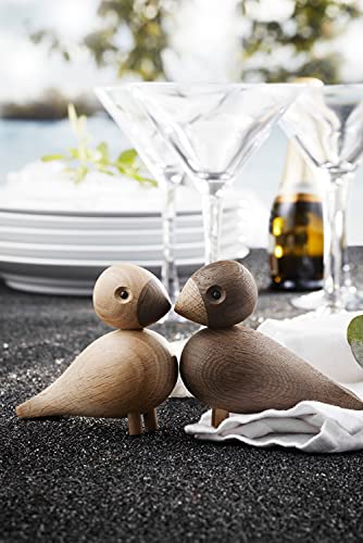 Kay Bojesen Lovely 1 Pair of Figurines 9 cm Song Birds Decoration Wooden, Brown Kay Bojesen