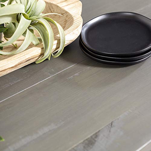 Walker Edison Modern Farmhouse Small Kitchen Furniture Dining Room Table Wood, 72 Inch, Grey and Brown Walker Edison