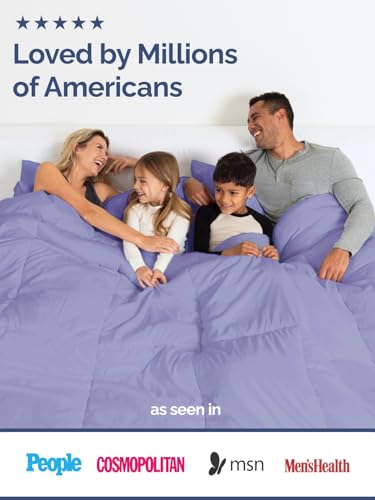 Twin Size, Lavender Alternative Down Comforter - Warm, Lightweight & Breathable Hotel Quality Bedding Set for Men, Women, Kids & Teens - All Season Oversized Cooling Microfiber Duvet Insert Comforter CGK Unlimited