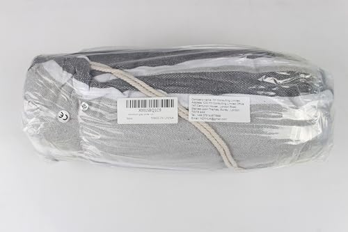 MOSFiATA Hammocks Portable Camping Hammock Upgraded 550lb Comfortable Fabric Hammock with Two Anti Roll Balance Beam and Sturdy Tree Straps for Camping, Patio, Backyard, Outdoor (Gray White) MOSFiATA