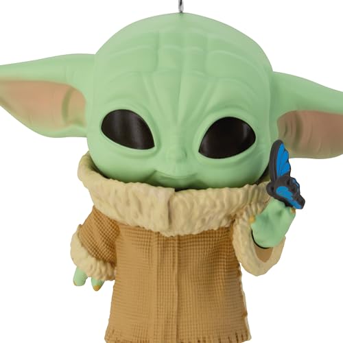 Hallmark Star Wars: The Mandalorian Grogu with Butterfly Funko POP! Christmas Ornament Hallmark