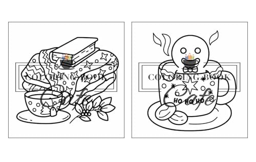 Cozy Christmas: Cute and Cozy Coloring Book for Adults & Teens Featuring Easy and Bold Christmas Designs WoodArtSupply