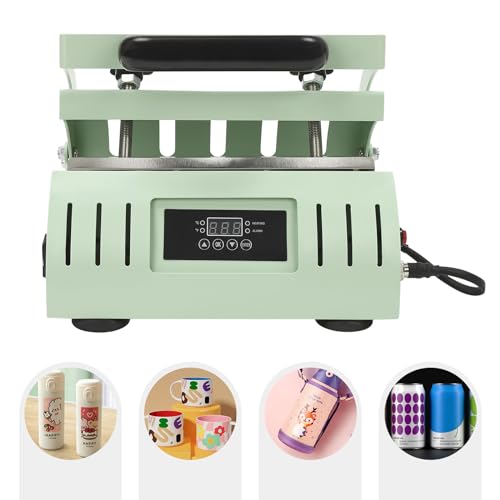 500W Tumbler Heat Press Machine, Double Mug Press for 2 Cups at Once (11-30oz), Fast & Even Heating with Digital Temp/Time Control RTUSUML