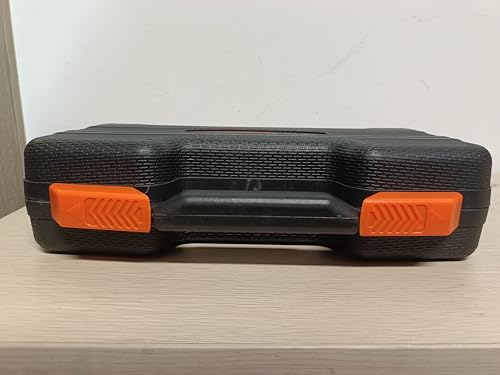 CARTMAN 39 Piece Tool Set General Household Hand Kit with Plastic Toolbox Storage Case Orange CARTMAN